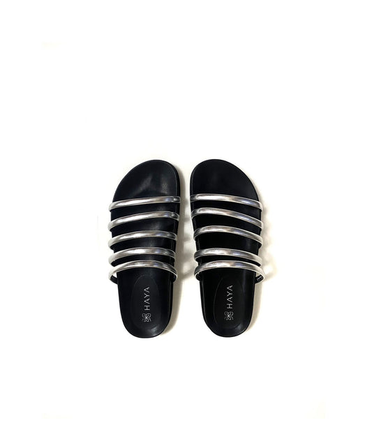 Flat Mila - prateada - sintético