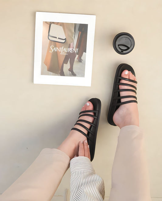 Flat Mila - black - sintético